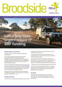 Broadside - Labor promises urgent review of bbf funding - May 2019