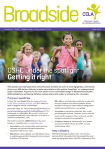 Broadside - OSHC - April 2019