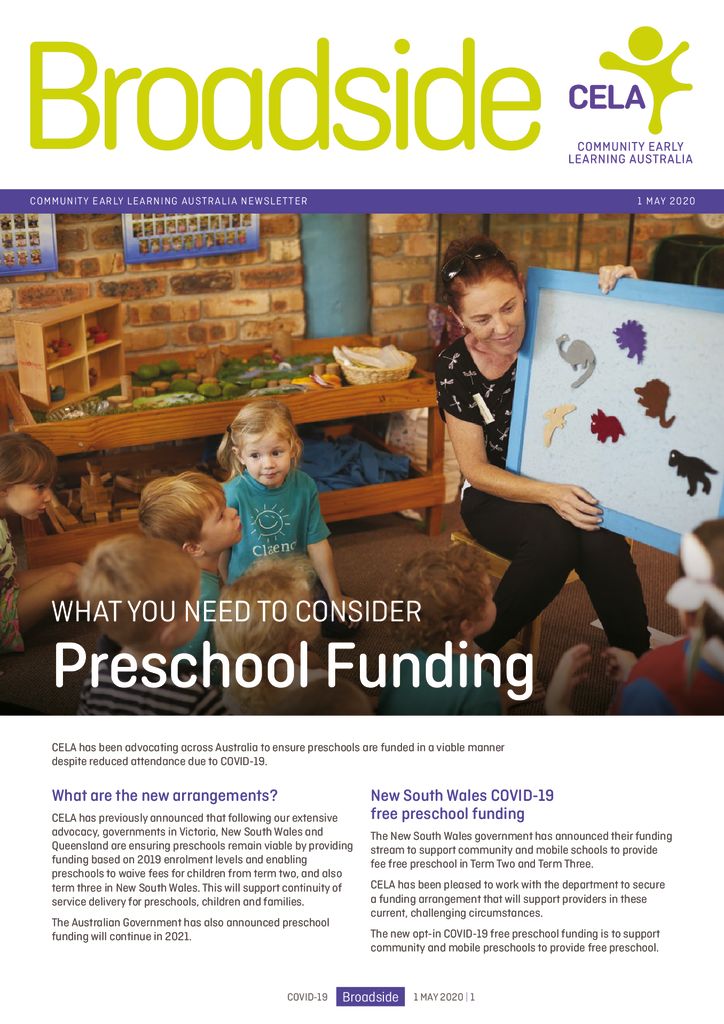 Broadside - Preschool funding