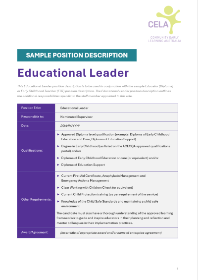 Educational Leader
