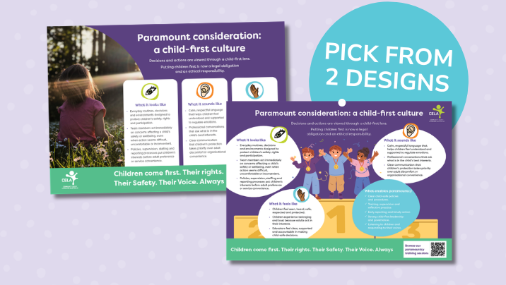 Paramount consideration of children poster
