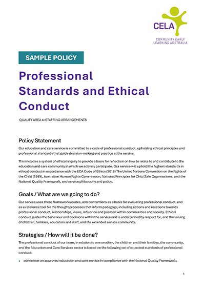 Professional Standards and Ethical Conduct