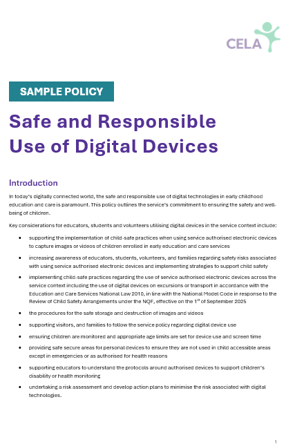 Safe and Responsible Use of Digital Devices 2026 (NSW & National)