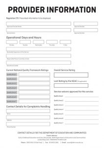 Provider Information