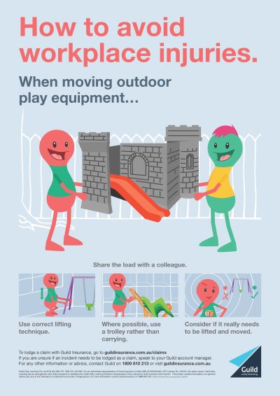 Avoid workplace injuries when moving outdoor play equipment