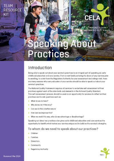 Speaking About Practices