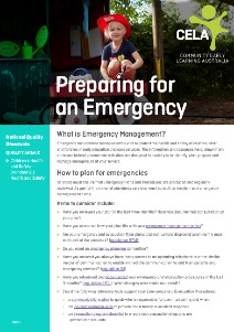 Preparing for an Emergency