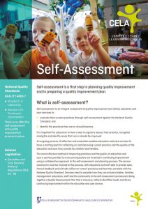 Self-Assessment