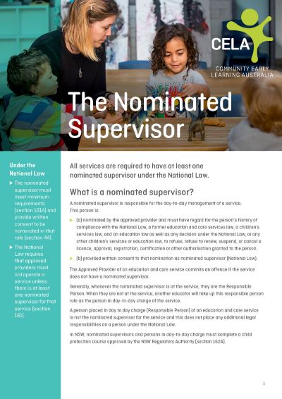 The Nominated Supervisor