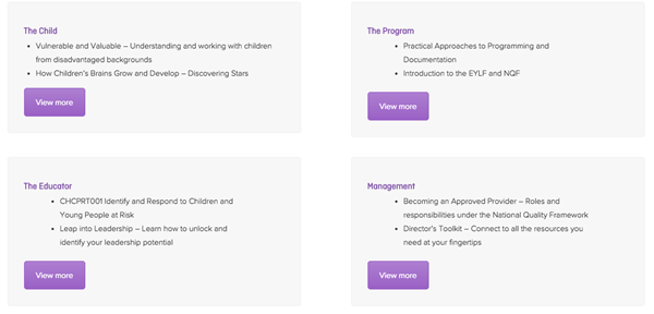 Our Learning and Development focus areas